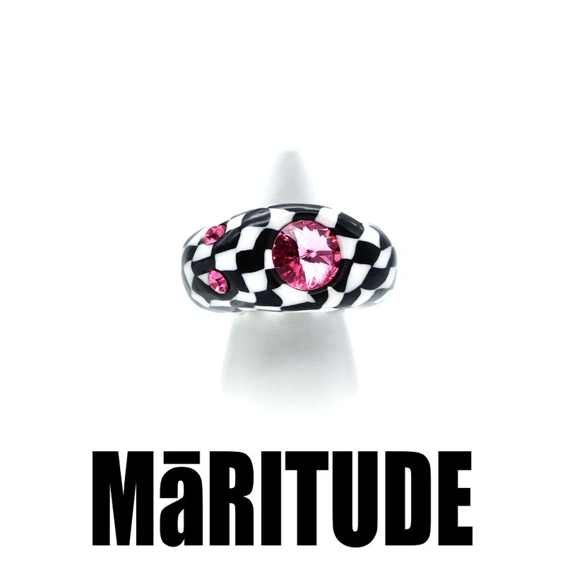 MaRITUDE(マリチュード)の「POP'S RINGS CHECKER (BLACK)(Accessories)」