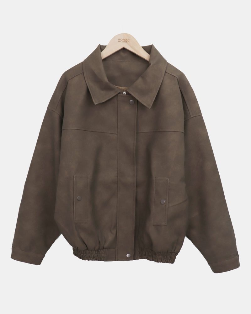 Jeran Oversized Suede Jacket