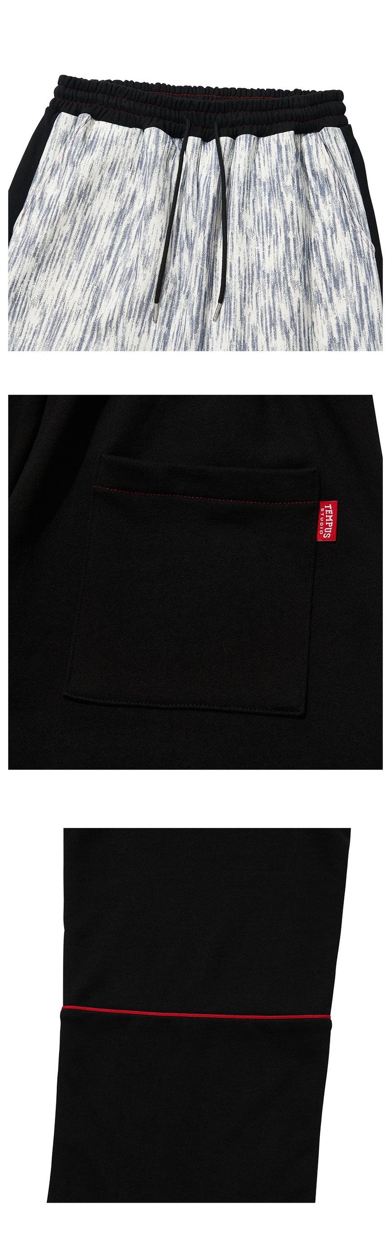 TWO FACE PANTS [BLACK]