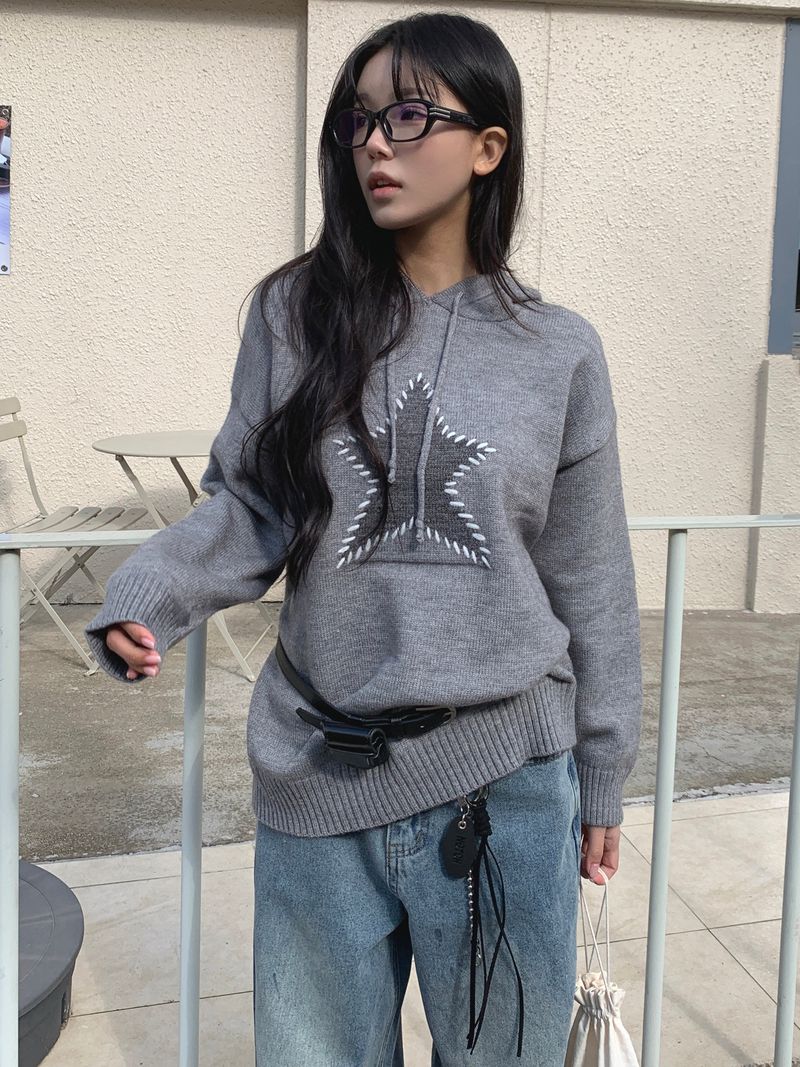 VINTAGE STAR HOODIE KNIT