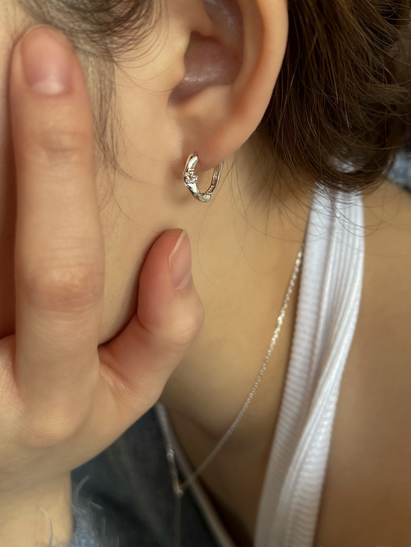 Piece earring (silver)