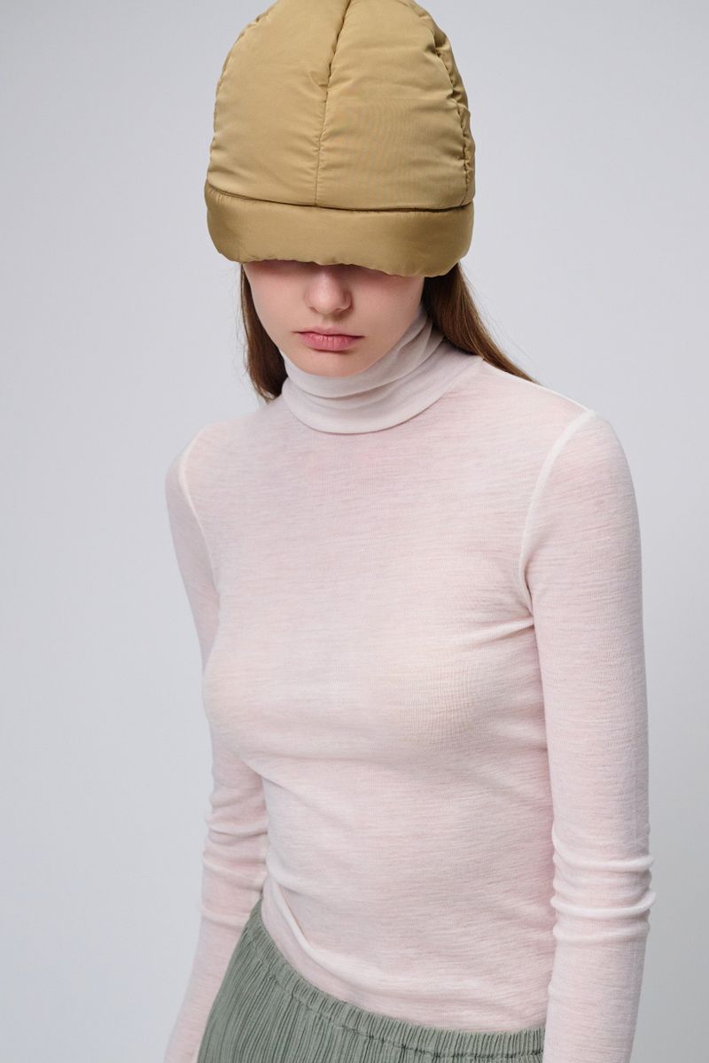 MUSHROOM padding hat_beige