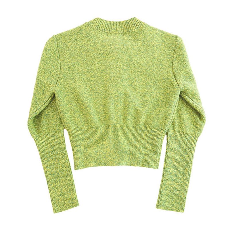 ALPACA SLIM CARDIGAN - MINT GREEN
