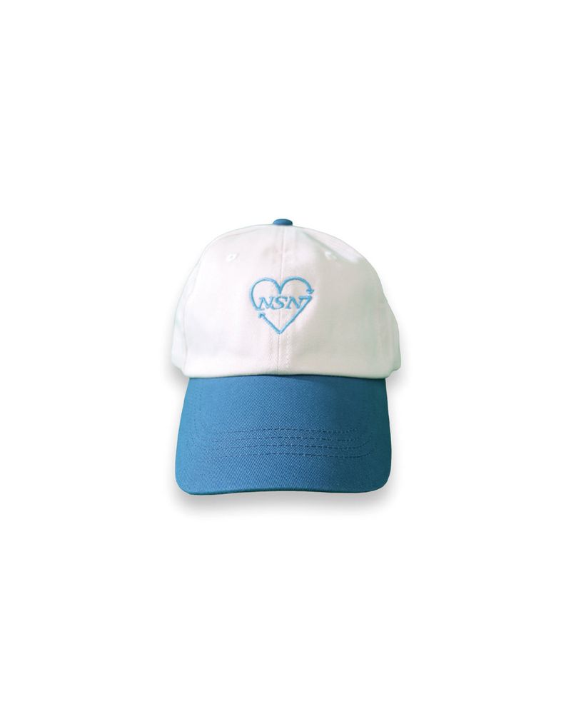neversaynever®︎(ネバーセイネバー)の「NSN ロゴキャップ ブルー(Hats)」
