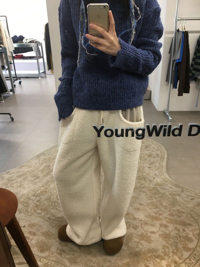 Dumple Peach Fleece Pants (3color)