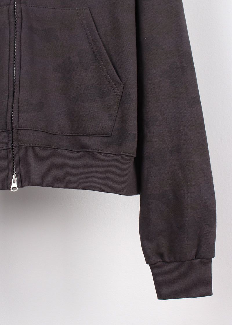 CAMO HOOD ZIP-UP