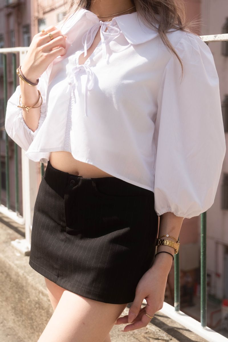 We Fell In Love In Reality（ウィ フェル イン ラブ イン リアリティ）の「 Low-waist Mini Skirt Stripes（Skirts）」