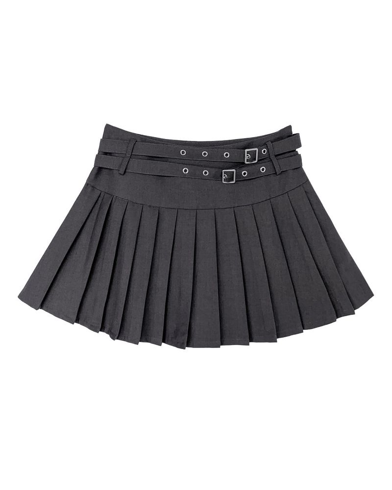 hatomi two-belt pleats SK