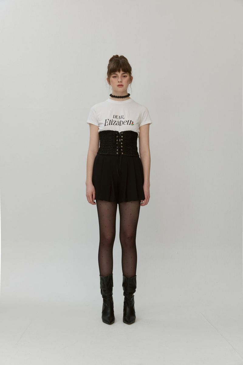 Pleated shorts