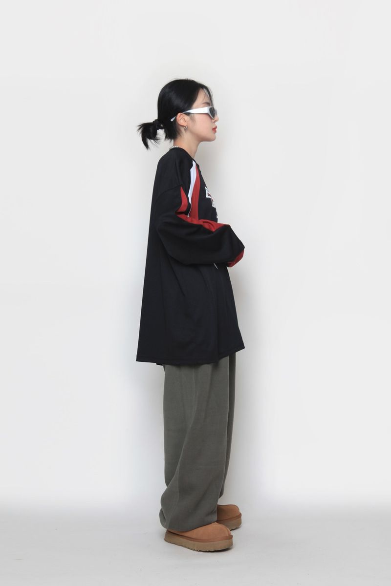 wool fluff balloon jogger pants