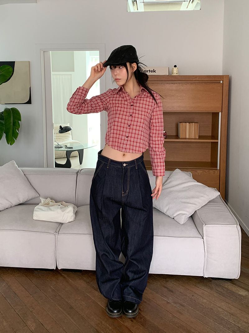 PINTUCK RAW JEANS (2C)