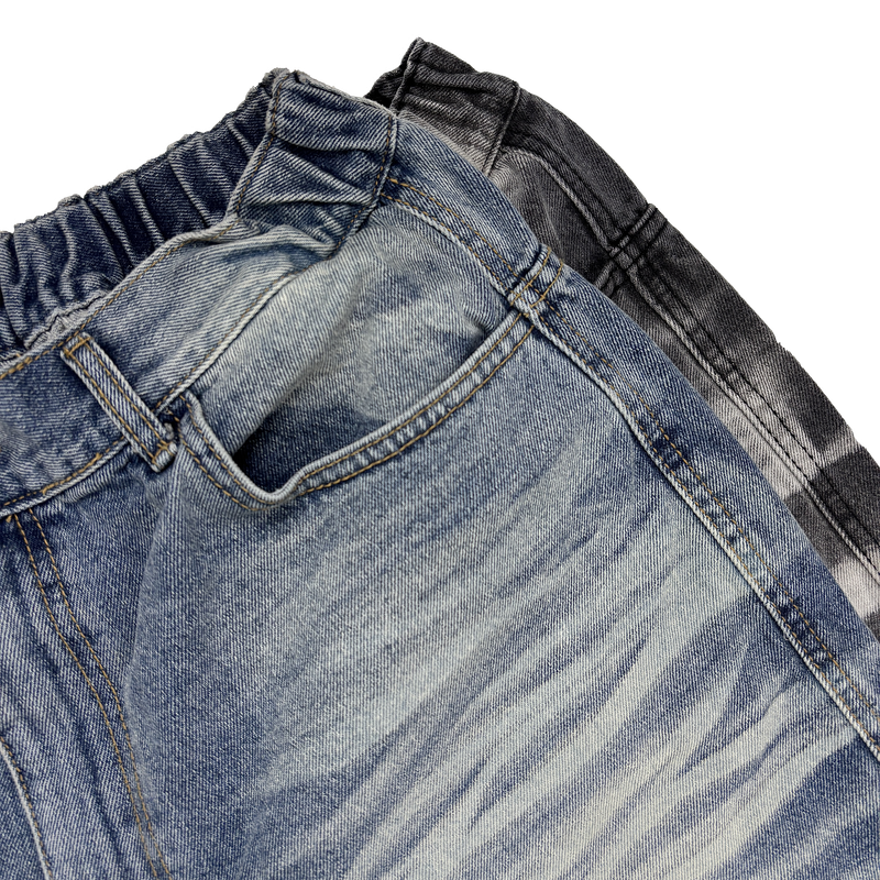 vertical embo half pants