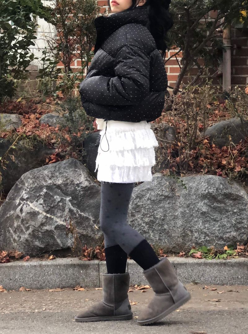 Dot Cubic Puffer Jacket