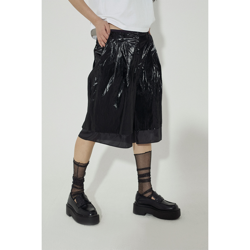 Still Lethardy（スティル レサーディ）の「LEATHER LINING COMBI SHORTS（Pants）」