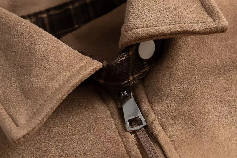 Brielle Suede Harrington Jacket