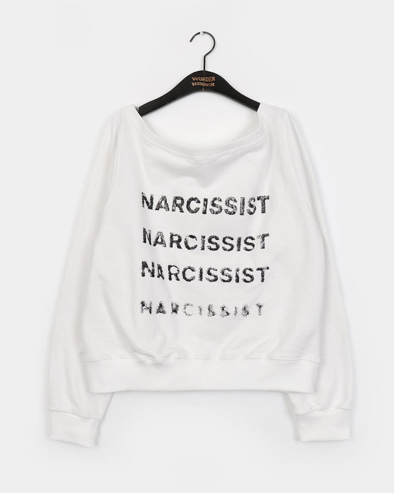 Nar off shoulder loose fit sweatshirt