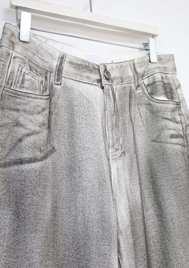 Black Spray Coated Jeans