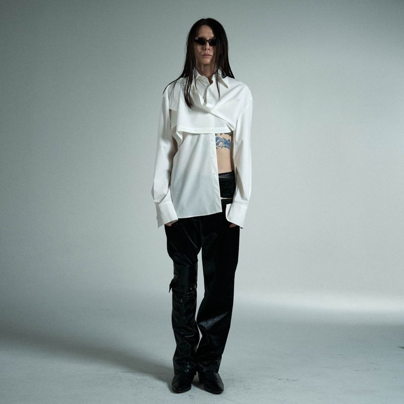 Draping Cowl Shirt