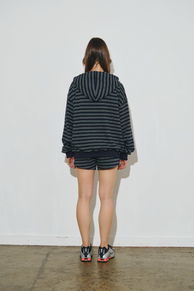 set st hood zip up (navy)