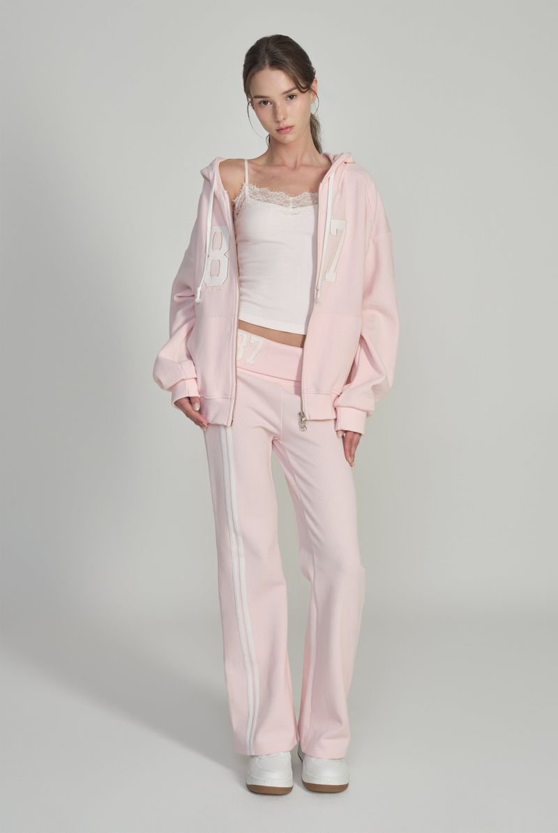 Kleesier（クリーシーア）の「87 ワッフルトラックパンツ, ピンク（パンツ）」