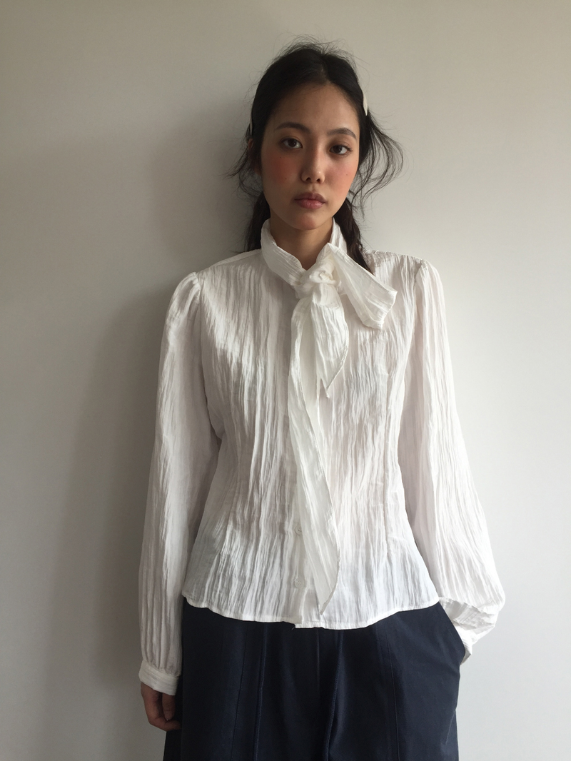 Mer tie blouse (2color)