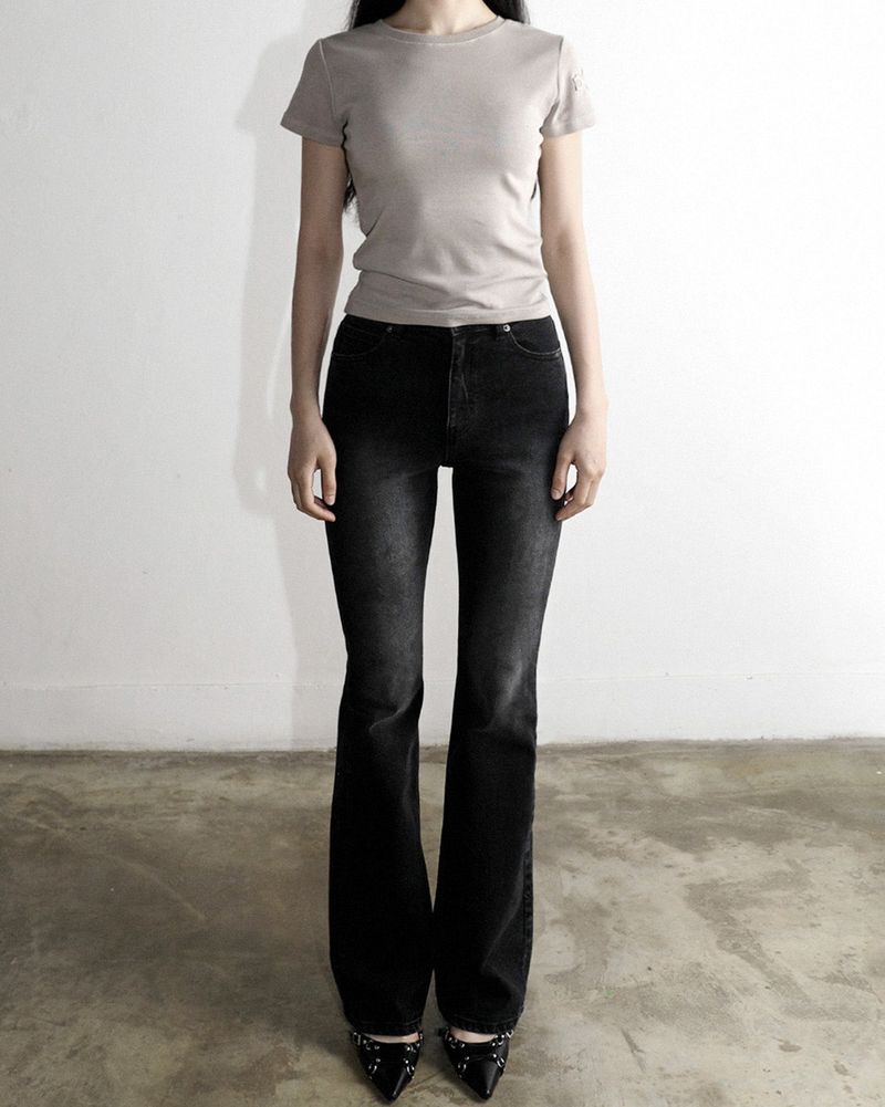 MagoRen SEOUL（マゴレン ソウル）の「Metal Triclipse Slim Fit Bootcut Denim Pants Black（Pants）」