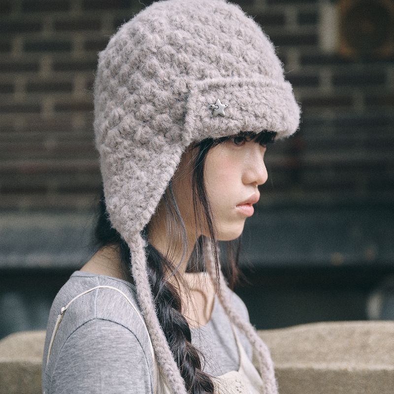 handmade crochet trooper hat beige