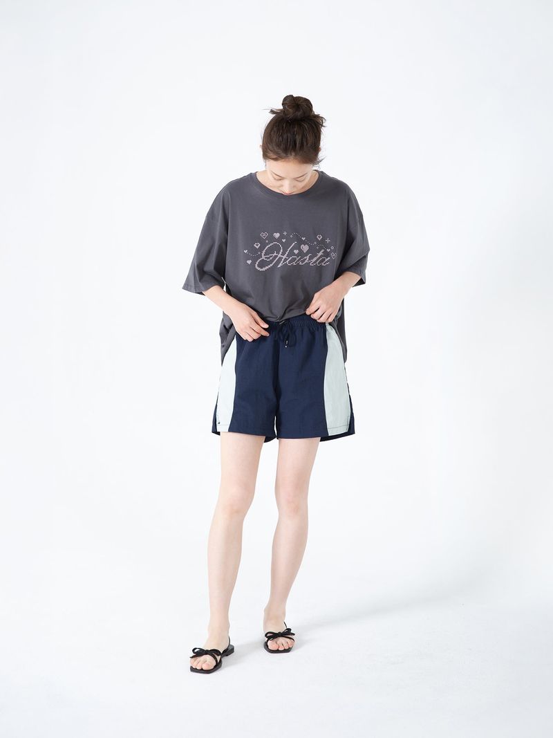 Two Tone Blend Shorts (Navy)