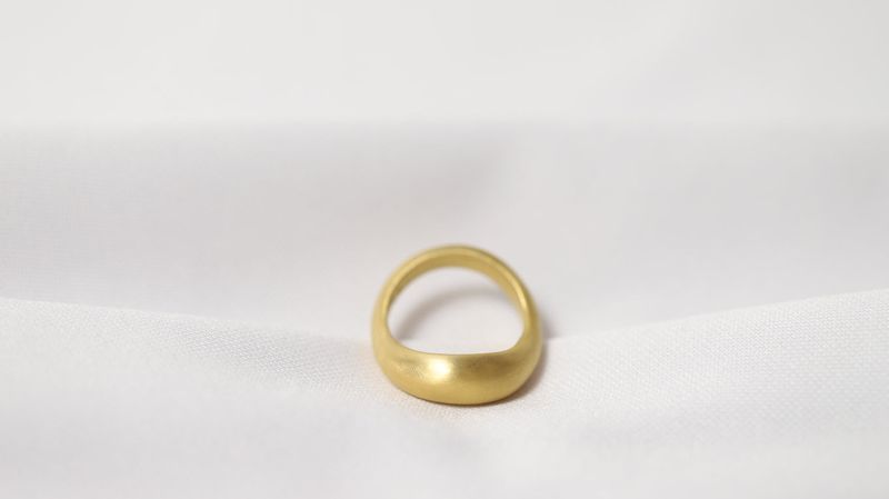 A RING (MATT-18K GOLD PLATING)