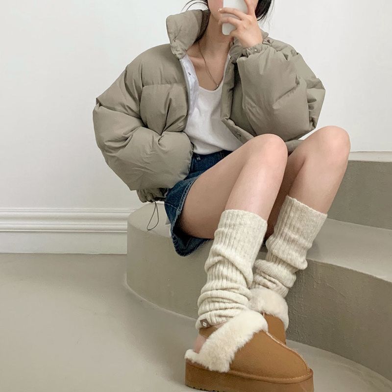 [5color/hot item] Cereal wool leg ribbed warmer