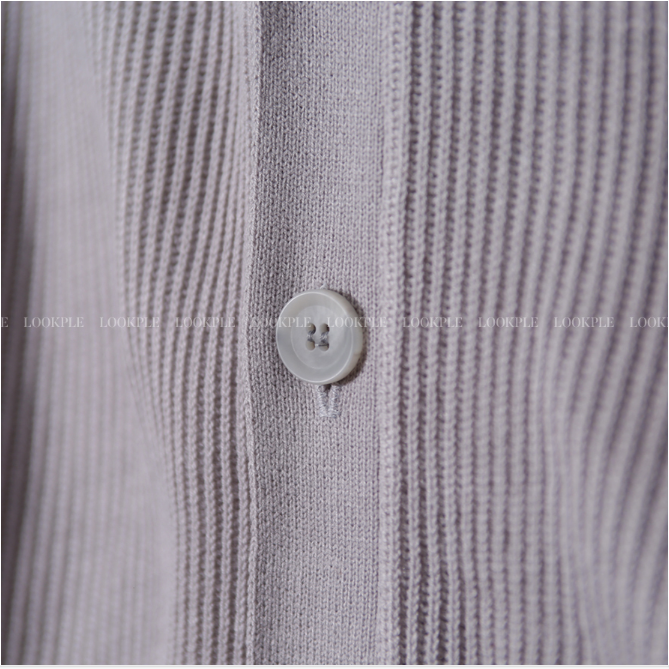 Gobay loose fit ribbed knit cardigan