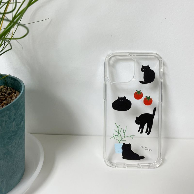 mew cat gel hard case