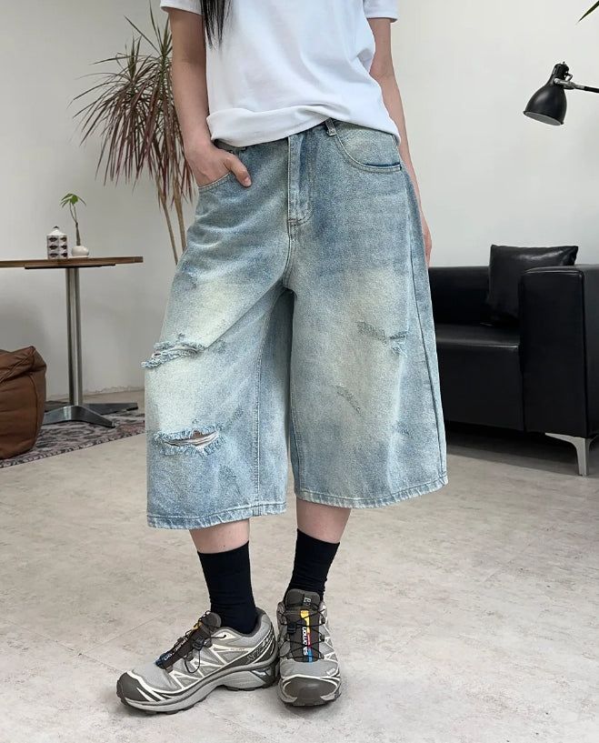 SATIIIZ（サティーズ）の「Patton Cut Bermuda Denim Pants（Pants）」