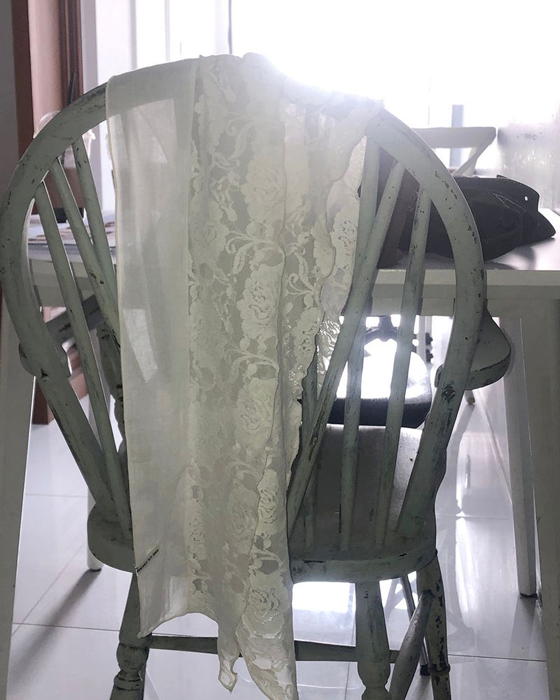 Juron Rose Sheer Lace Scarf