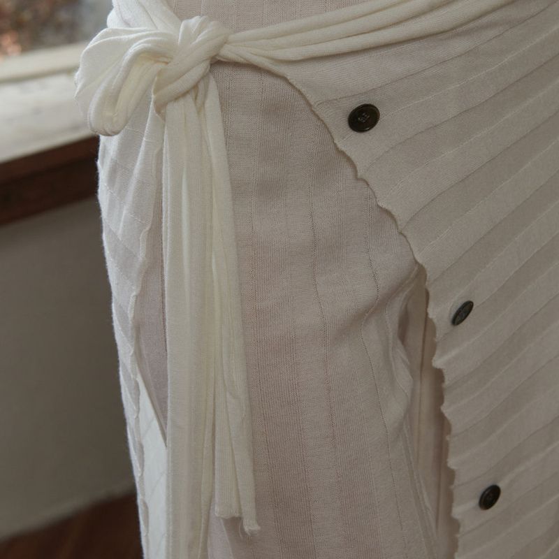 Usual See-Through Layered Pants Set