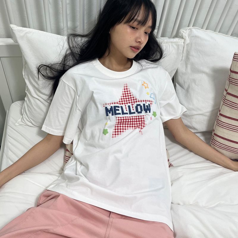 WaiKei(ワイケイ)の「MELLOW Star Check Half T-shirt(Tops)」