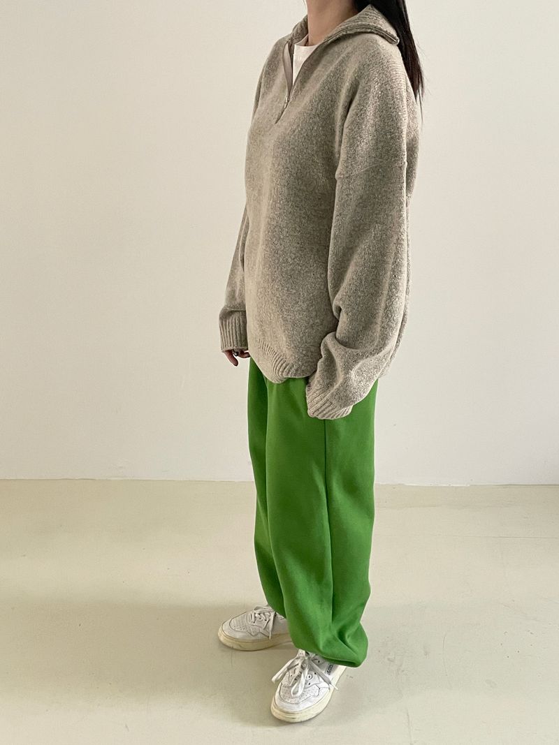Arendal half zip-up knit