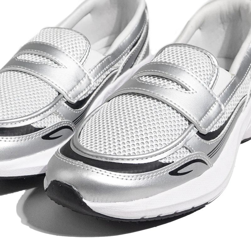 Patrobas Nomad Loafers White Silver