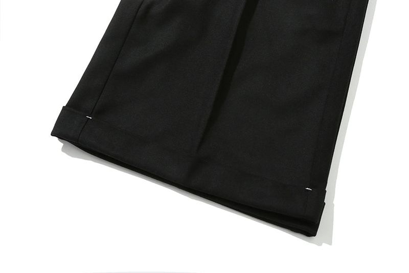 WIDE BERMUDA PANTS_BLACK