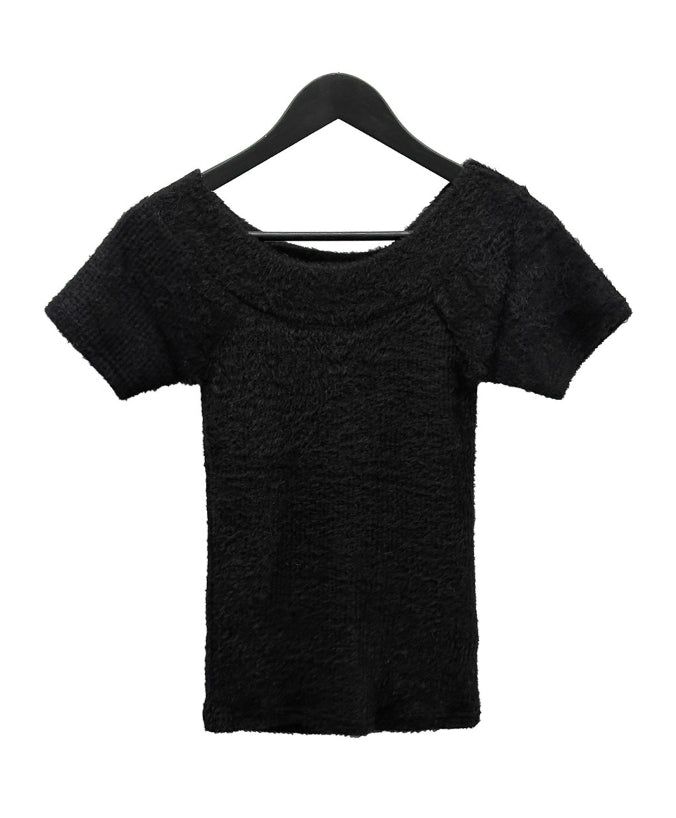 Tsumu Fur Knit Off-Shoulder