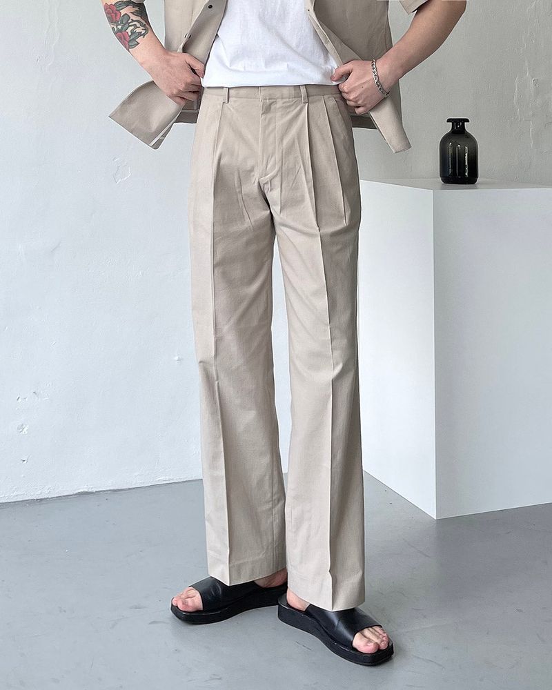 COZINESS（コジネス）の「ECT linen two-tuck long pants slacks (2 colors)（Pants）」