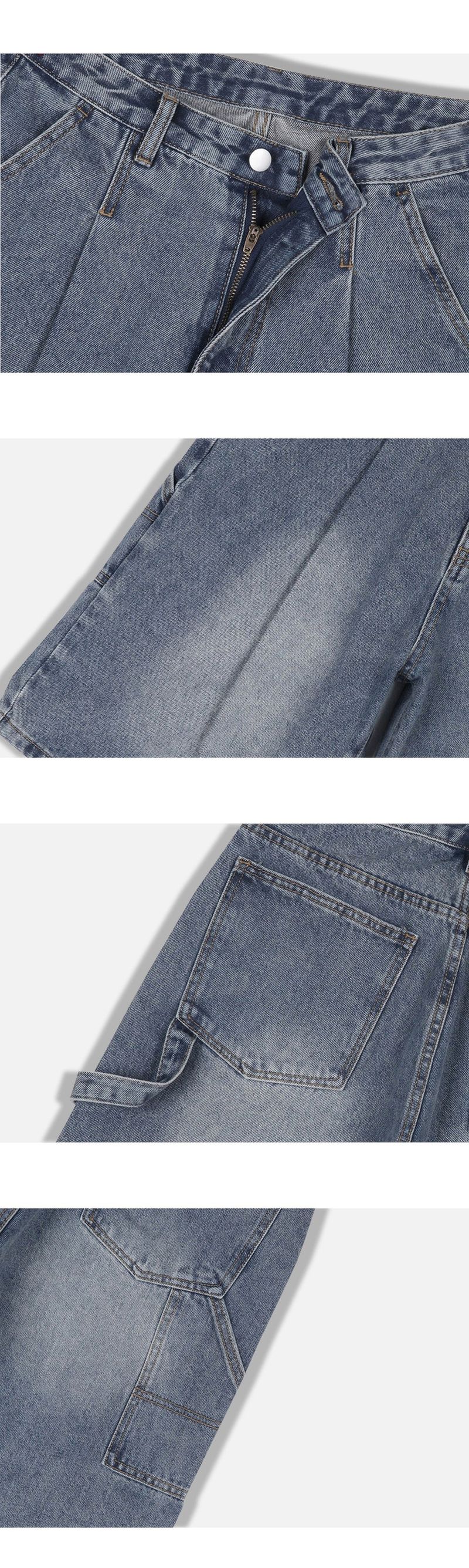 urban carpenter bermuda denim pants (blue)