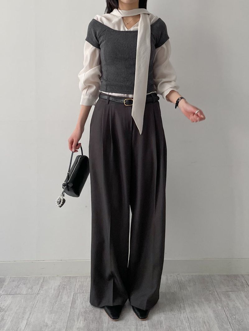 Lael Two-Tuck Wide Slacks