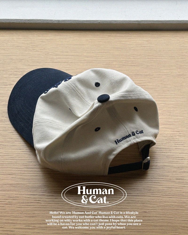 CAT HUMAN LOVE PEACH BALL CAP  / PINK