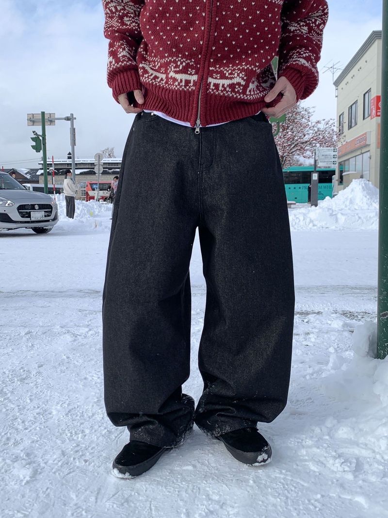 WHAT A LOOK(ワット ア ルック)の「 Cony big wide raw denim(Pants)」