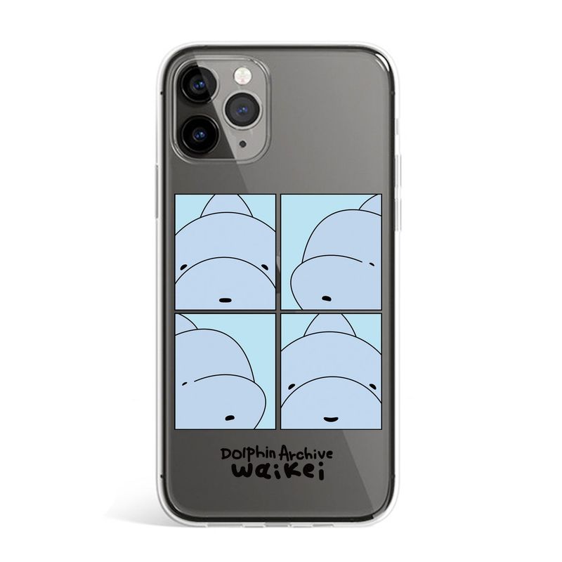 Jelly phone case dolphin cartoon 4cut