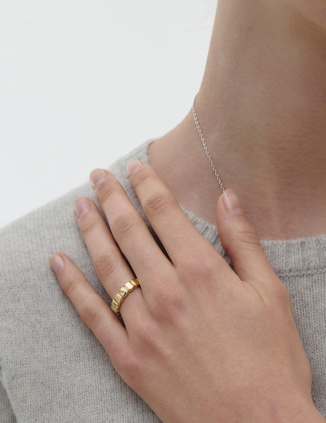 26SS★ Iceblock Silver Ring M