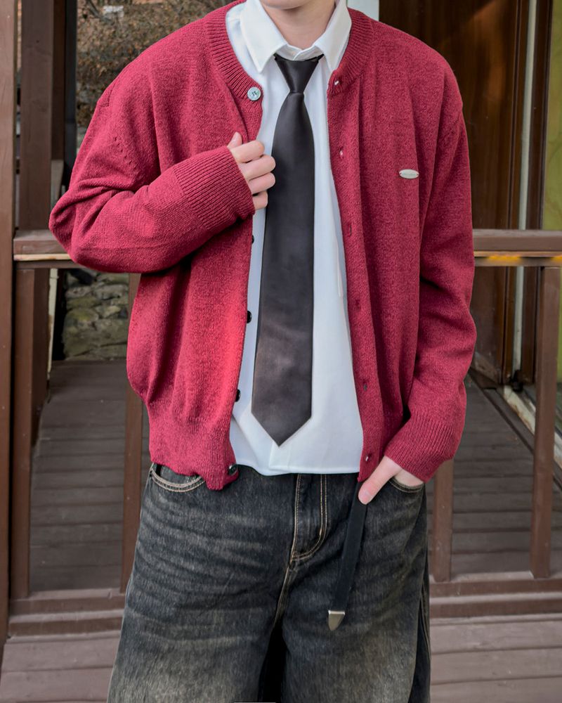 Brion Patch Knit Cardigan