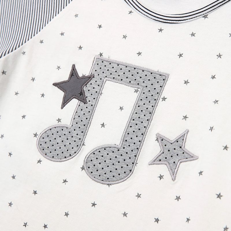 Melody Star Raglan T-shirt - WHITE
