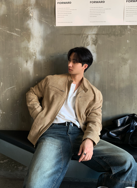 Miele YKK Suede Biker Jacket